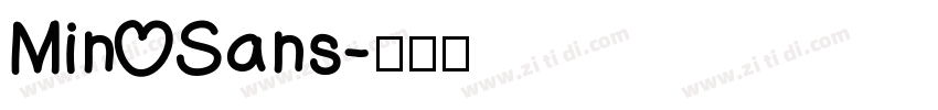 Min Sans字体转换